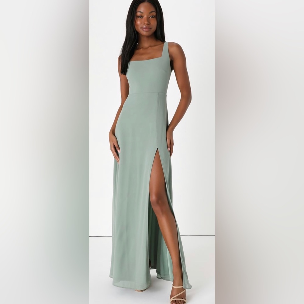 Lulus sage green Bridesmaid Dress